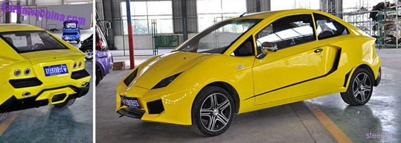 Китайцы построили электрокар в стиле Lamborghini мощностью 10 л.с. и ценй 500 тысяч рублей