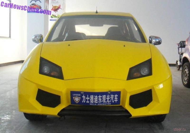 Китайцы построили электрокар в стиле Lamborghini мощностью 10 л.с. и ценй 500 тысяч рублей