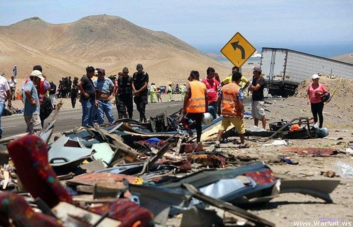 В ДТП в Перу погибло свыше 40 человек