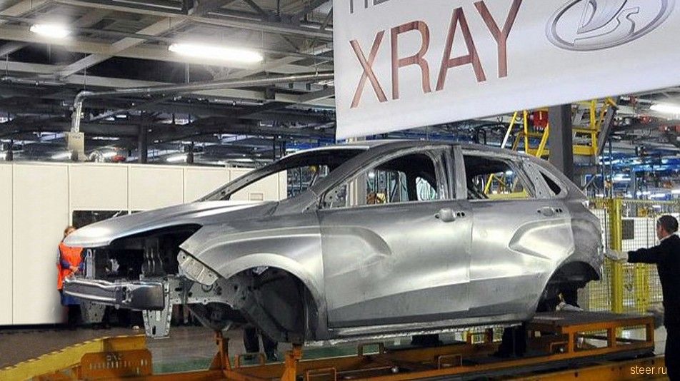 Первое фото кузова серийной Lada Xray