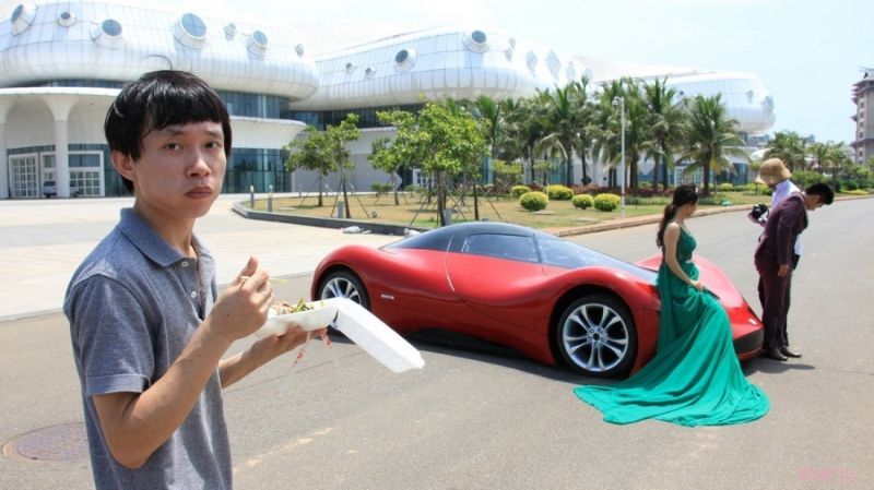 Китаец построил футуристический суперкар за 4800 долларов
