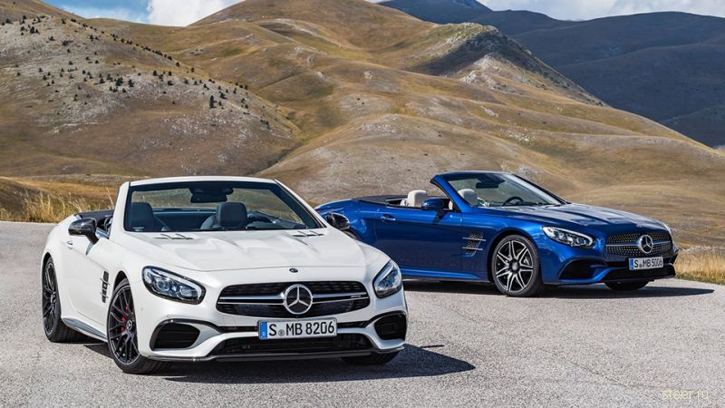 Mercedes-Benz объявила рублевые цены на новые родстеры SLC и SL