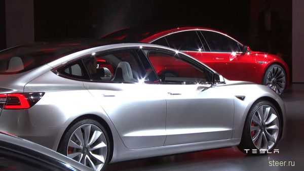 Tesla Model 3 представлена официально