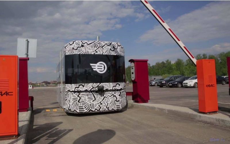 В Сколково испытывают российский беспилотный электробус Volgabus