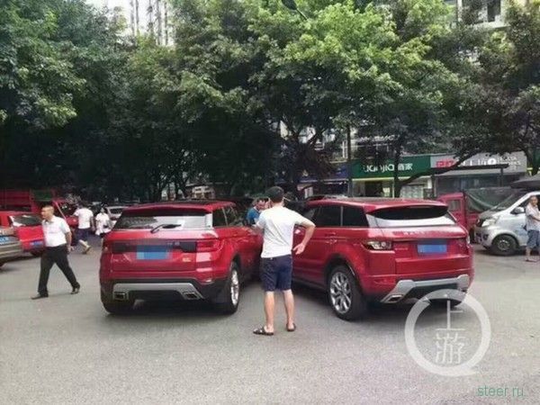 В Китае Range Rover Evoque столкнулся со своим клоном