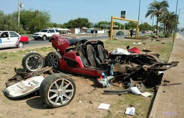 Ужасная авария с суперкаром Koenigsegg CCX в Мексике