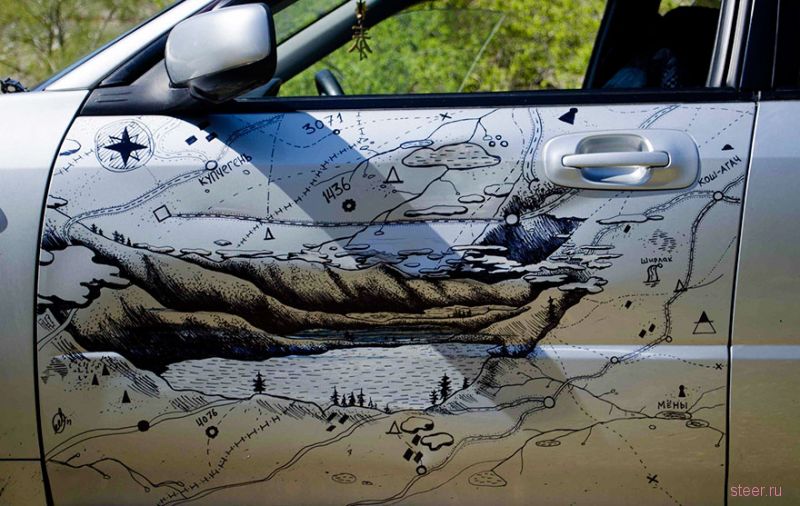 Как превратить царапины на авто в произведение искусства