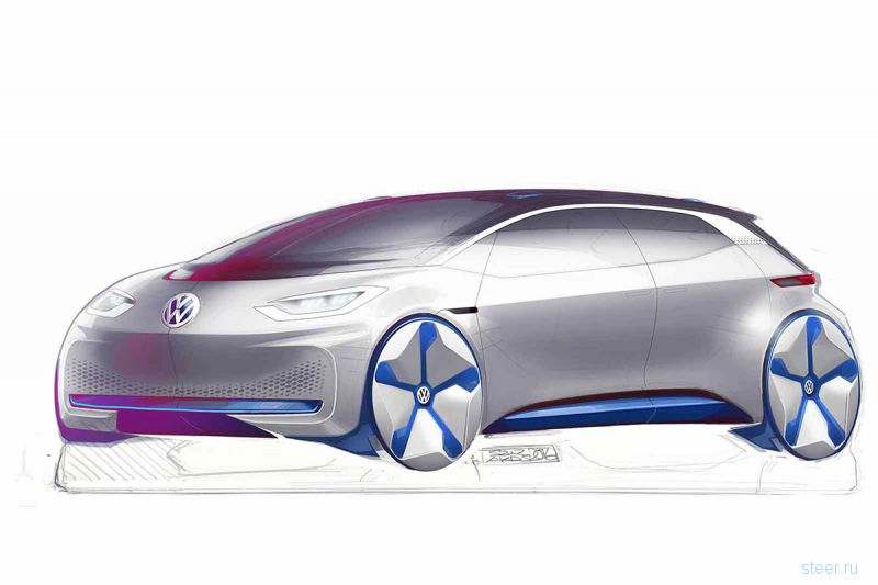 Volkswagen представил дизайн электрокара будущего