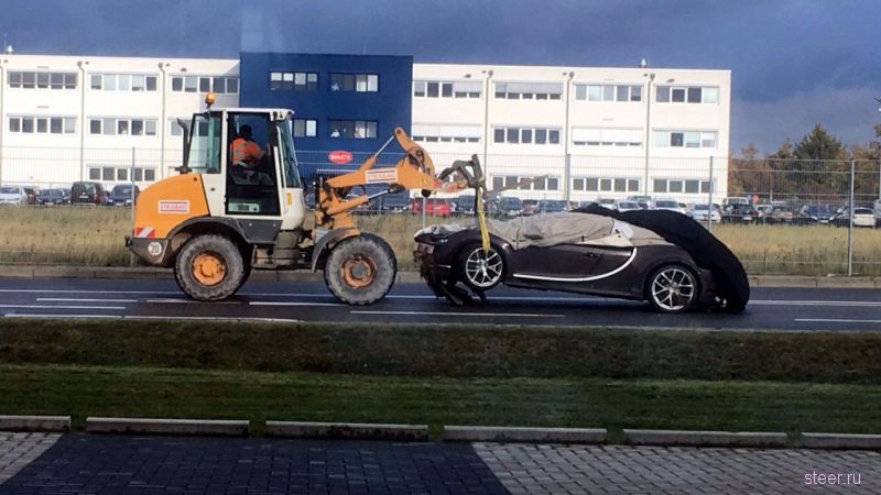 Первый выпущенный Bugatti Chiron разбили в Германии
