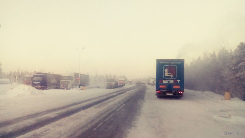 Замерзают водители в ЯНАО г.Ноябрьск