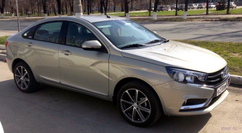 В Тольятти сфотографировали Lada Vesta в новой топовой версии Exclusive