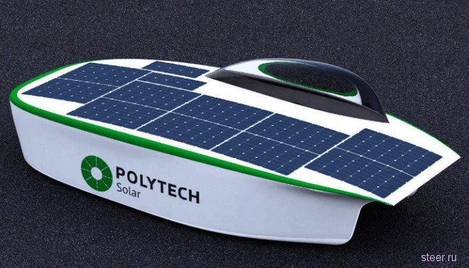 В России построят спортивный электромобиль Polytech Solar на солнечных батареях