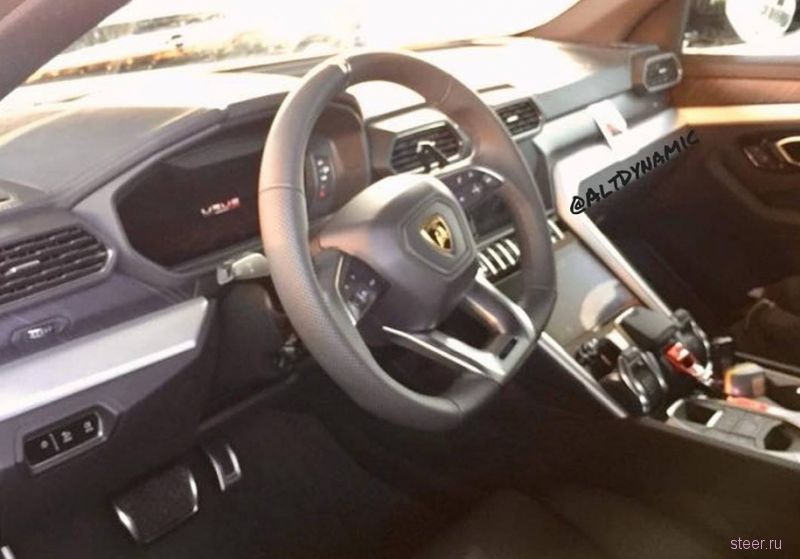 Первое фото интерьера вседорожника Lamborghini Urus