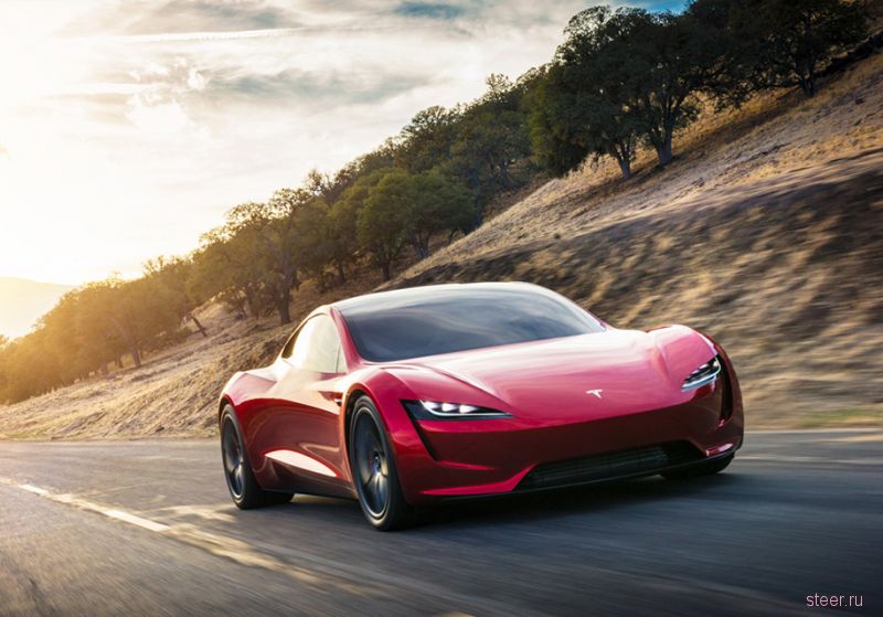 Новый Tesla Roadster: 10 000 Нм, 1,9 секунды до 96 км/ч и полный привод