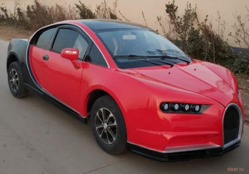Китайцы сделали копию Bugatti Chiron за 300 тысяч рублей