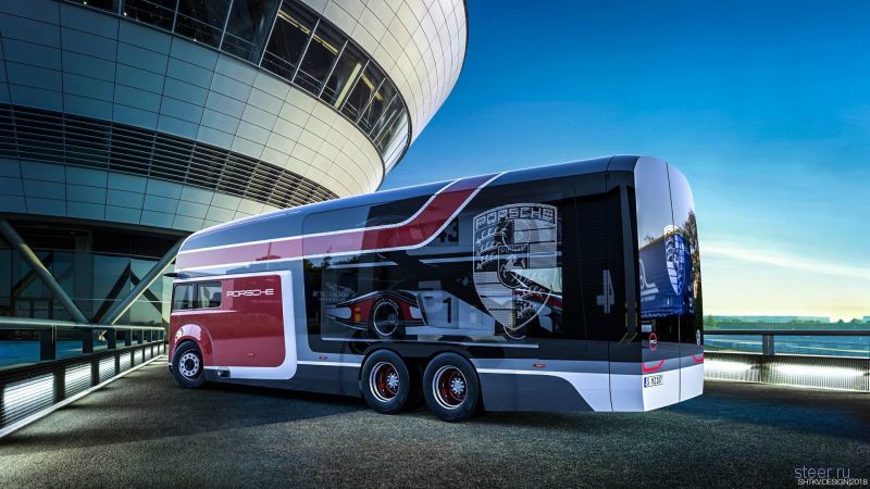 Российский дизайнер придумал автобус для Porsche