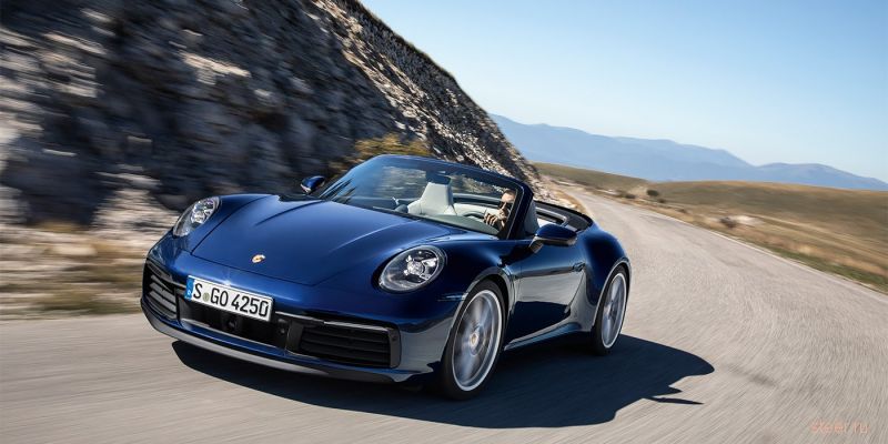 Новый кабриолет Porsche 911 : от 8 940 000 рублей.