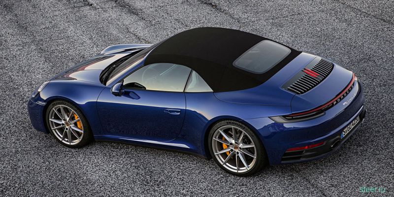 Новый кабриолет Porsche 911 : от 8 940 000 рублей.
