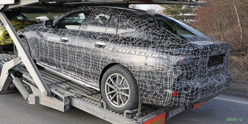 Опубликованы первые фотографии нового электрокара BMW i4