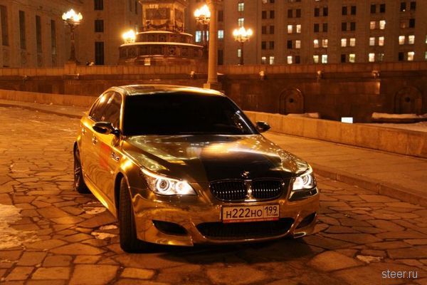 Московский стиль: Золотой BMW M5