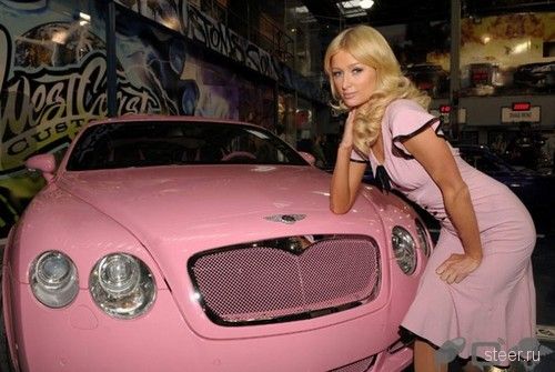 Апофеоз гламура: Розовый Bentley для Paris Hilton (фото)
