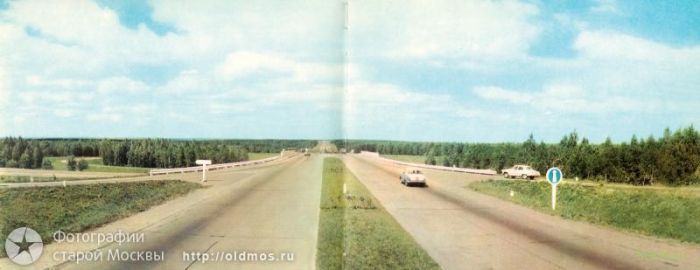 Московская кольцевая автомобильная дорога времен СССР (фото)