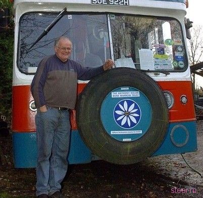 дом на колесах из старого автобуса