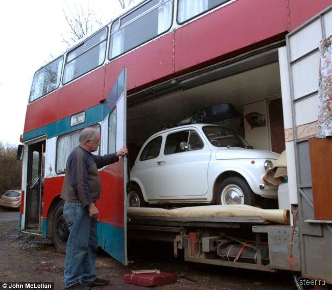дом на колесах из старого автобуса