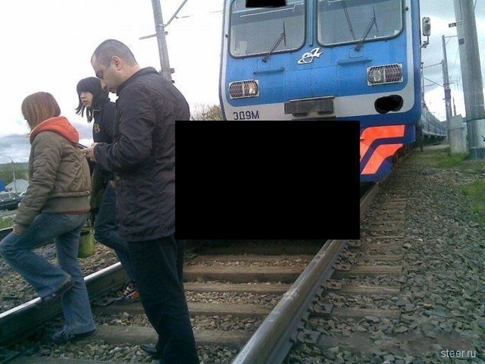 Странная авария на железной дороге (фото)