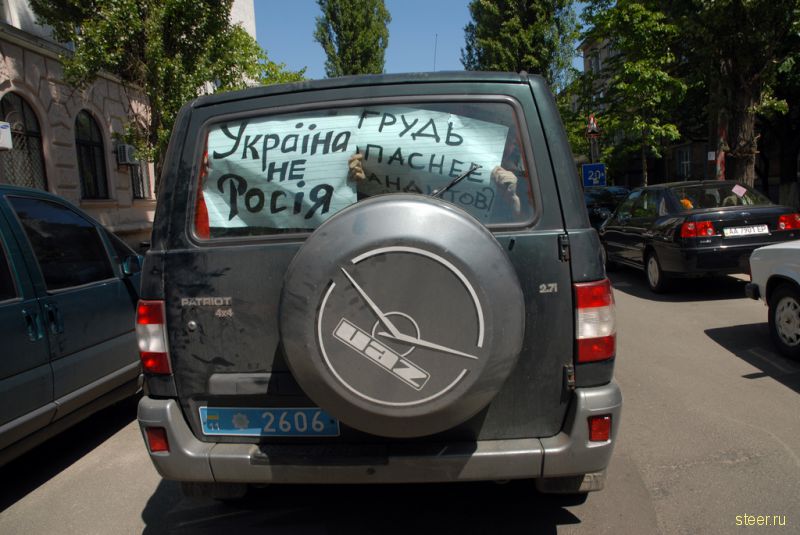 Топлес-протест в поддержку Общества синих ведерок (фото)