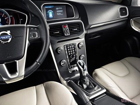 Рассекречен интерьер пятидверного хэтчбека Volvo v40 (фото)