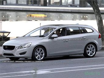 Шпионские фото нового универсала Volvo S60 без камуфляжа (фото)