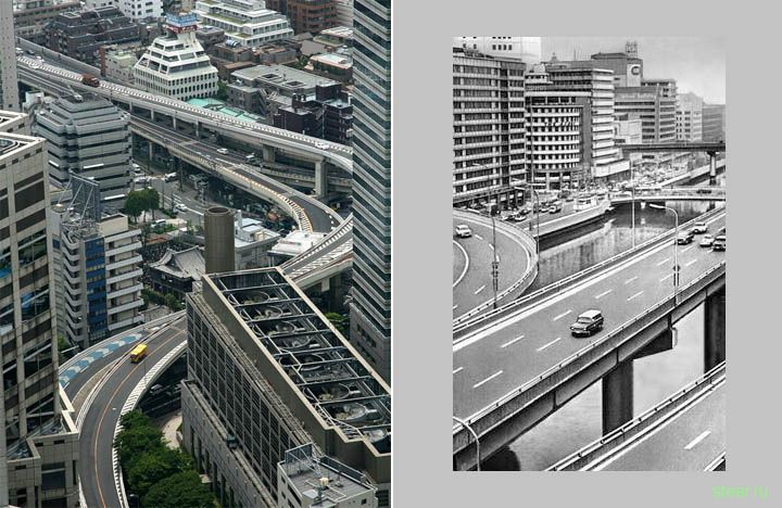 Дорожные развязки в Японии (фото)